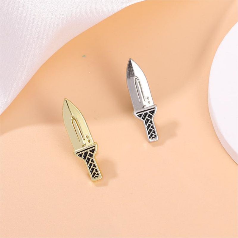 Edc Everyday Carry Knives - Mes Kleine Zwaard Dolk Emaille Broche