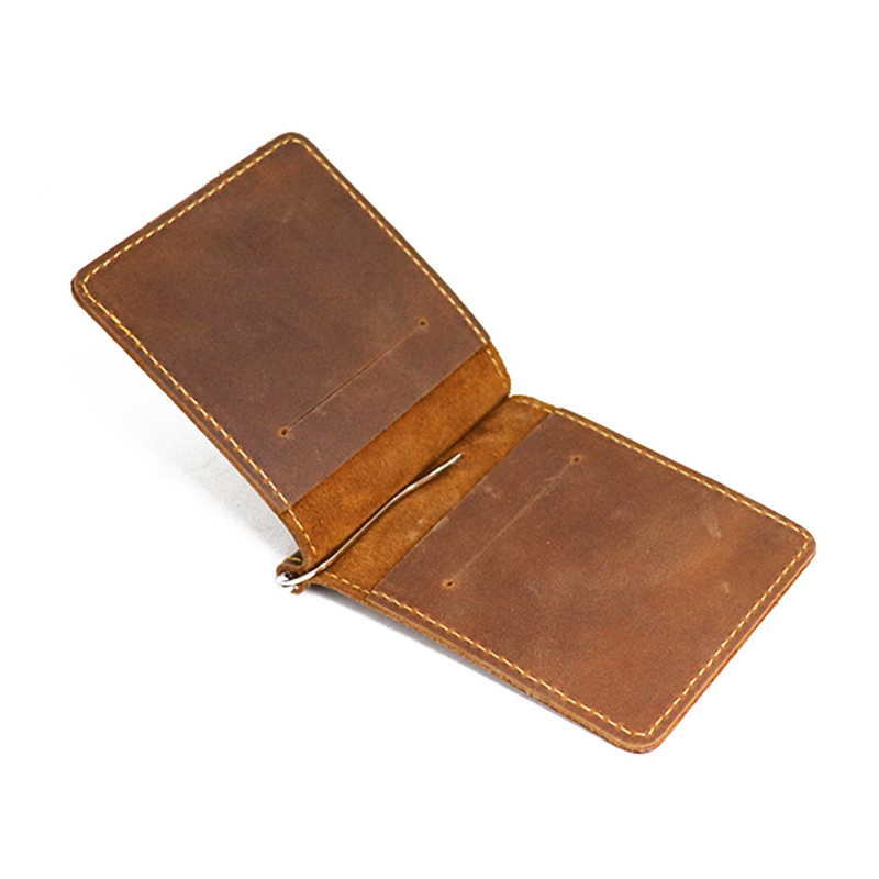 Money Clip Magnetic - Handgemaakte Lederen Geld Clip Portemonnee Voor