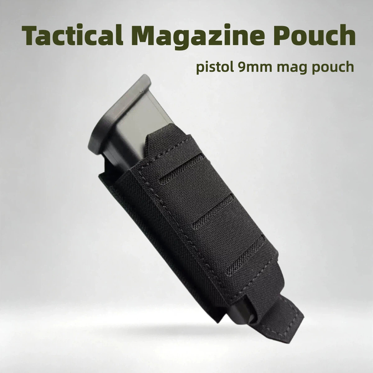 Edc Able Carry - Lasergesneden enkelvoudige 9mm magazijnhouder, magazijnholster, harde