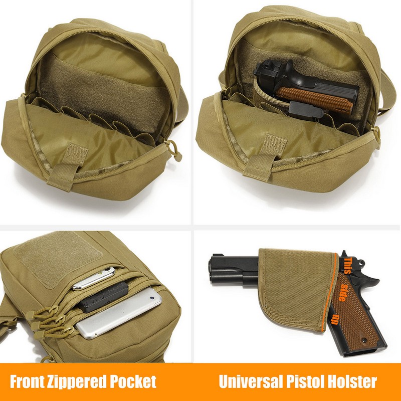 Nieuwe tactische borsttas pist - Edc Concealed Carry Backpack recensie en prijs